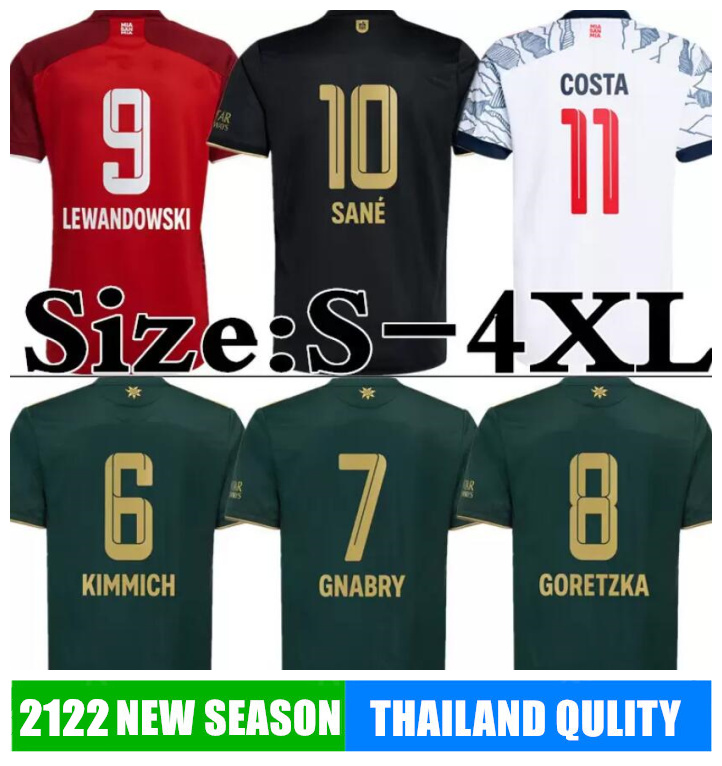 

2122 LEWANDOWSKI Oktoberfest fourth Soccer Jerseys maillots foot SANÉ GNABRY KIMMICH MUNicH GORETZKA DAVIES BAYeRN Home Away Football shirt Kit Size S-4XL, Third +patch