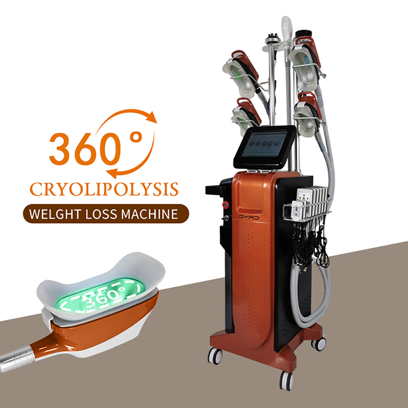 2021 new 360 ° cryo Golden fat freezing slimming machine supports four handles working together bulid sex body