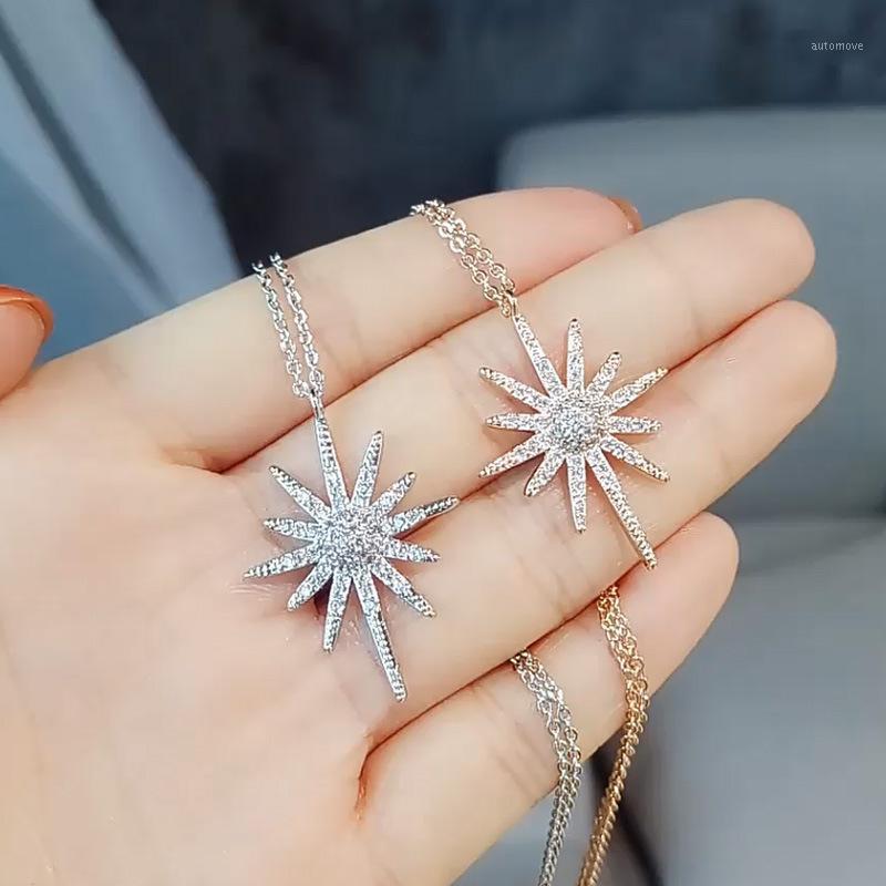 

Simple Fashion Shiny Flower Zircon Clavicular Chain Necklace for Women Sunflower Pendant Necklace Wedding Party Jewelry Gifts1