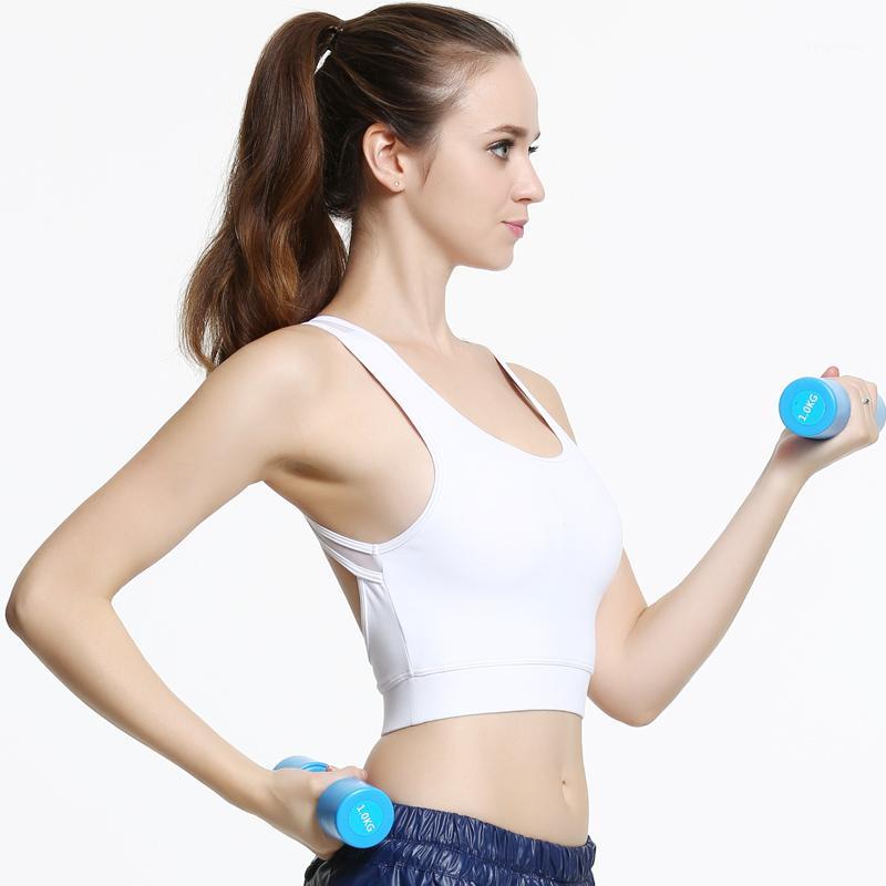 

New Women Shockproof Sports Bra, Stretch Push Up Padded Fitness Vest ,Breathable Seamless Underwear Yoga Running Tops1, Black