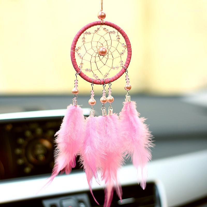 

Dream Catcher Car Accessory Interior For Girls Car Hanging Ornament Feather Pendant Mirror Auto Ethnic Decor Home Adornments1