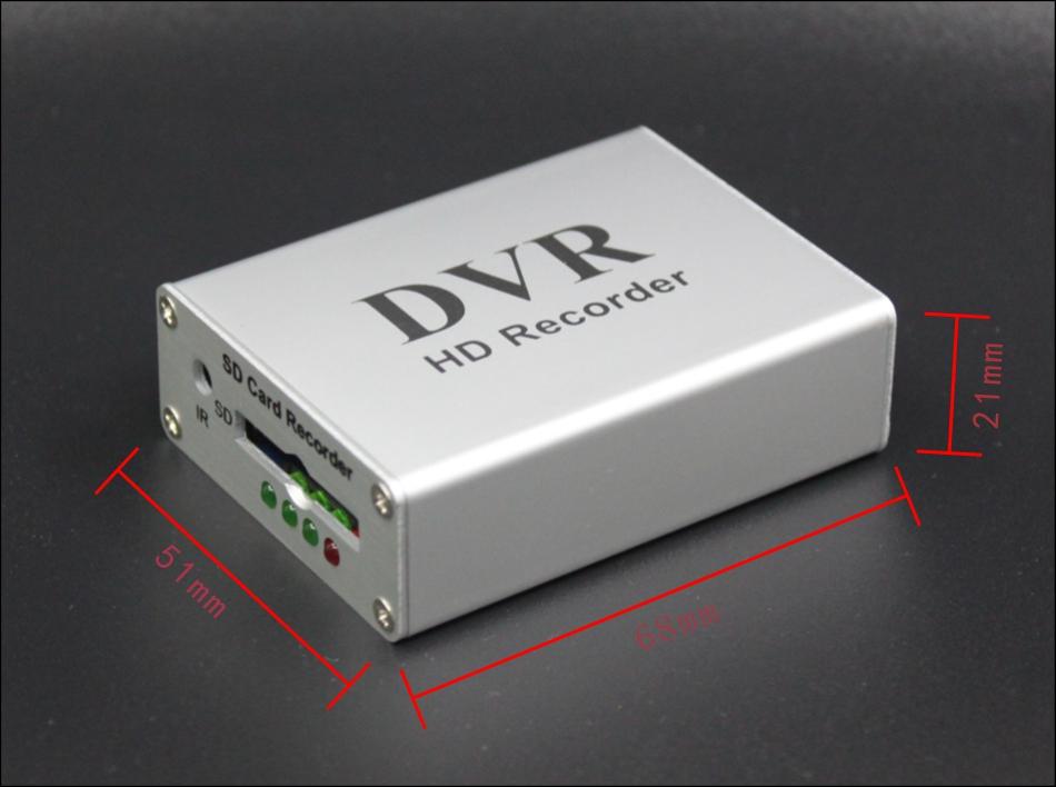 

White Mini 1CH DVR Video Capture Card HD Recorder DVR with Remote Control Easy To Operate Recording Max Support 64GB SD Card