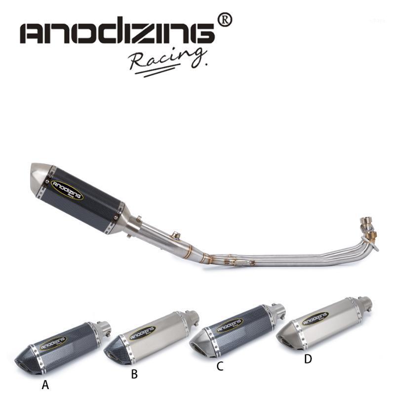 

Full Exhaust System Slip on With Carbon Fiber Exhaust Muffler For YP500 T-MAX500 TMAX 500 2001 2002 2003 2004 2005-20071