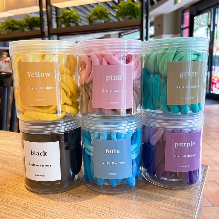 

Wholesale Girl's candy color hair tie with box kids s Ice cream color hairbands cute gum lady's cute accessories