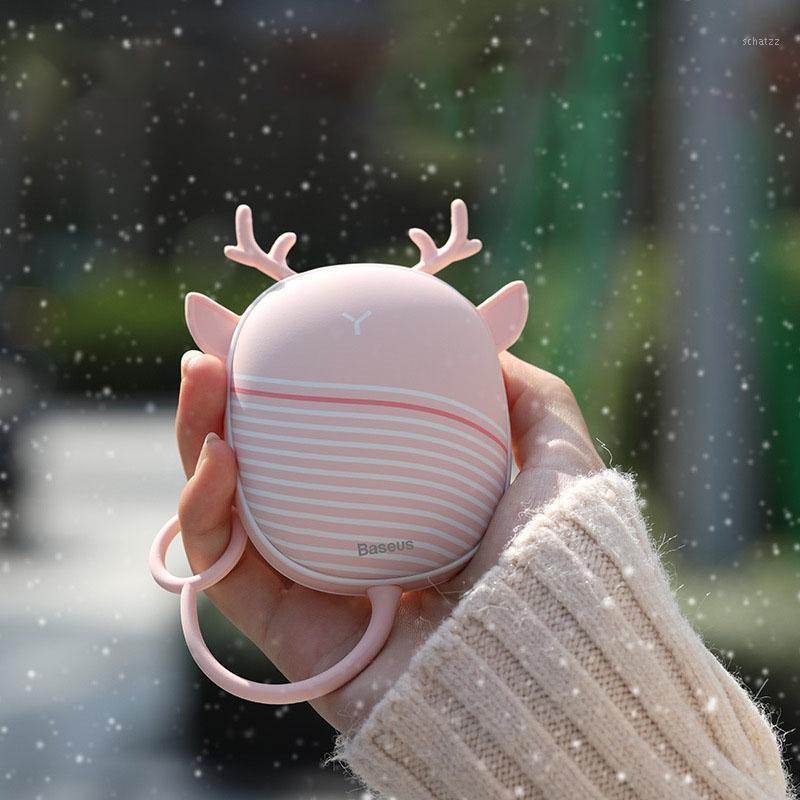 

1800mA Mini Cartoon Electric Heaters USB Charging Hand Warmer Treasure Heater Warm With Lamp Hand Treasure Winter Out Convenient1
