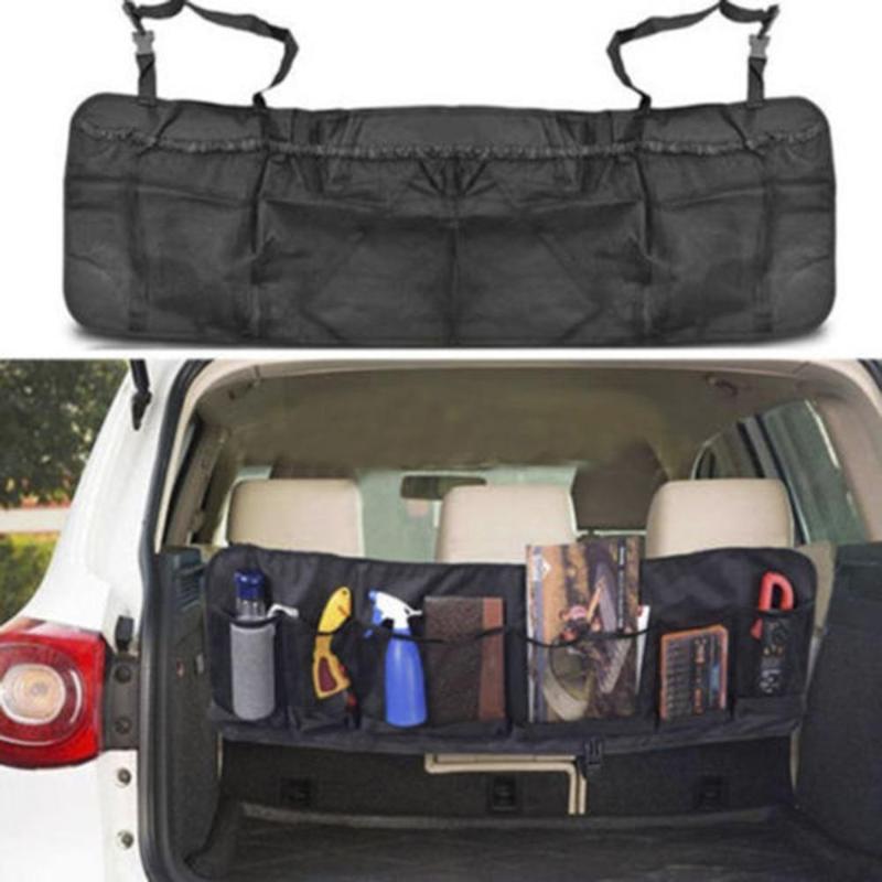 

Car luggage storage net bag Trunk Storage Hanging Bag Hatchback Car Seat Back Multifunctional Tail Box Net