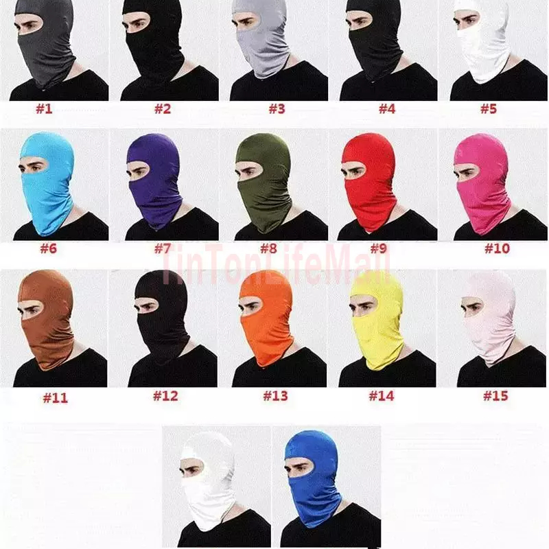 

CAR-partment Ski Snowboard Wind Cap Outdoor Balaclavas Sports Neck Face Mask Police Cycling Balaclavas Motorcycle Face Masks 17 colors GSJJ1N19, Multi