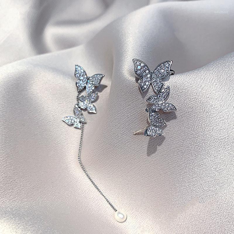 

2020 New Arrival Fashion Metal Trendy Butterfly Women Dangle Earrings Simple Korean Jewelry Female Long Pendant Eardrop1