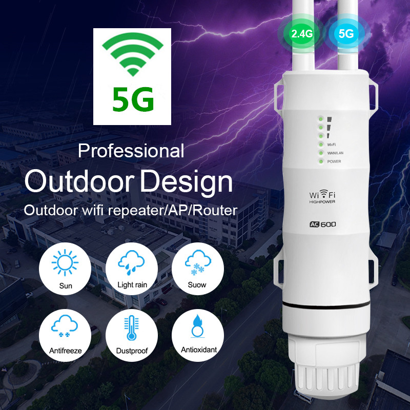 

Wifi Extender Outdoor Wifi Repeater 5Ghz Wifi Booster Long Range Amplifier Wi fi Router Dual Band Wi-fi Access Point Outdoor