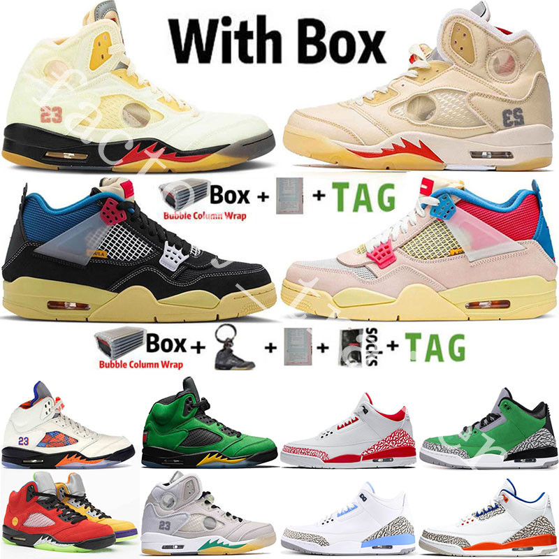 

2022 Jumpman 5 5s Mens Basketball Shoes Sail Guava Ice Noir Fire Red Top 3 Hyper Royal White Cement UNC Island Green 4s Trainers Sneakers, 36