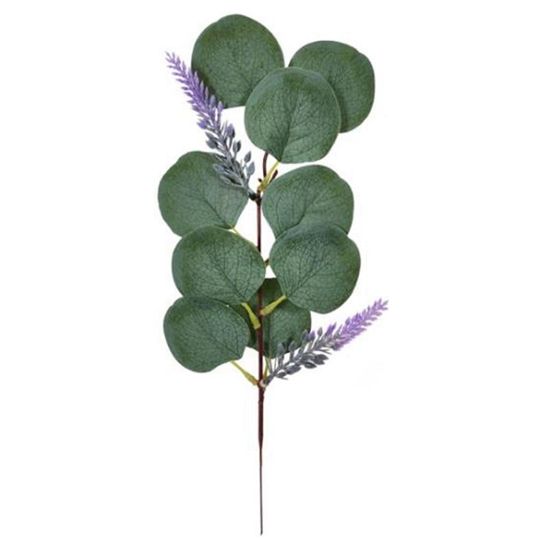 

Artificial Eucalyptus Leaf Stem and Lavender Green 35cm High, Used for Wedding Bouquet Decoration 20 Pieces of Green