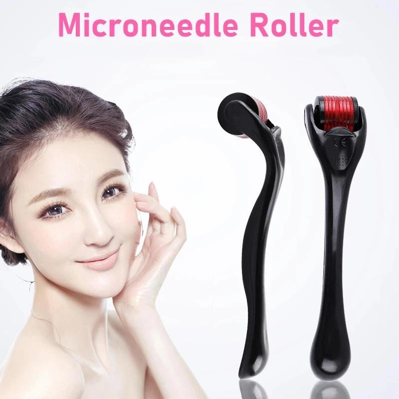 OEM Source Factory Food Grade Skin Care Fine 540 Titanium Derma Roller Meso Micro 1mm 1.5mm Needle Dermaroller Rolling System-image-754462756