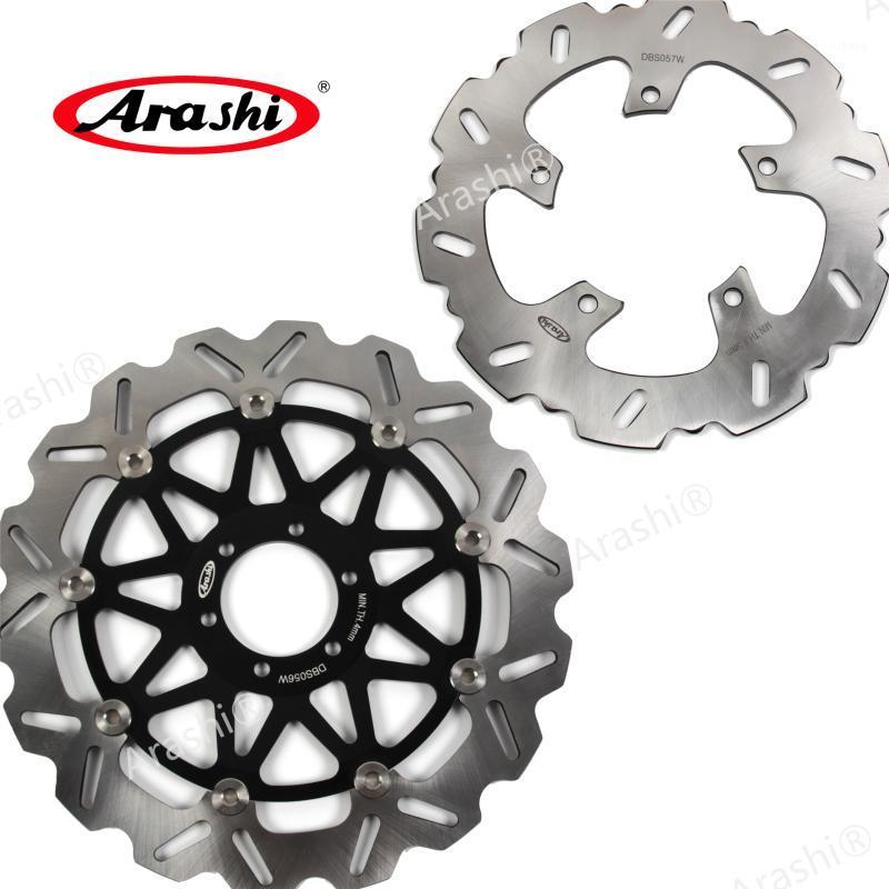 

ARASHI For G650X MOTO CNC Front Rear Brake Rotors Brake Disc Fit G 650 X MOTO 2007-2009 2008 07 08 09 Wave Rotor1