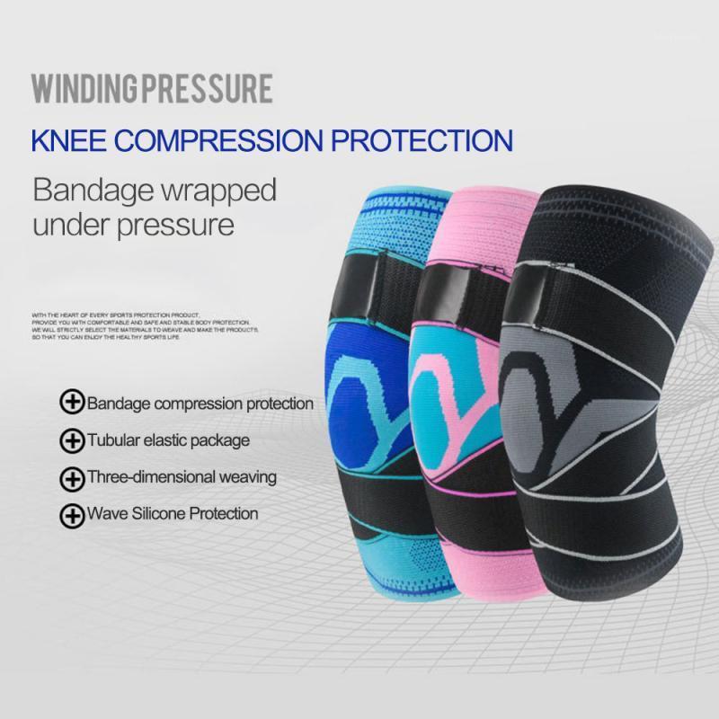 

1PCS Dual-use Pressurized Knee Pads Strap Removable Knee Brace Support Crossfit Fitness Running Sports Protector #ED1, Black ordinary