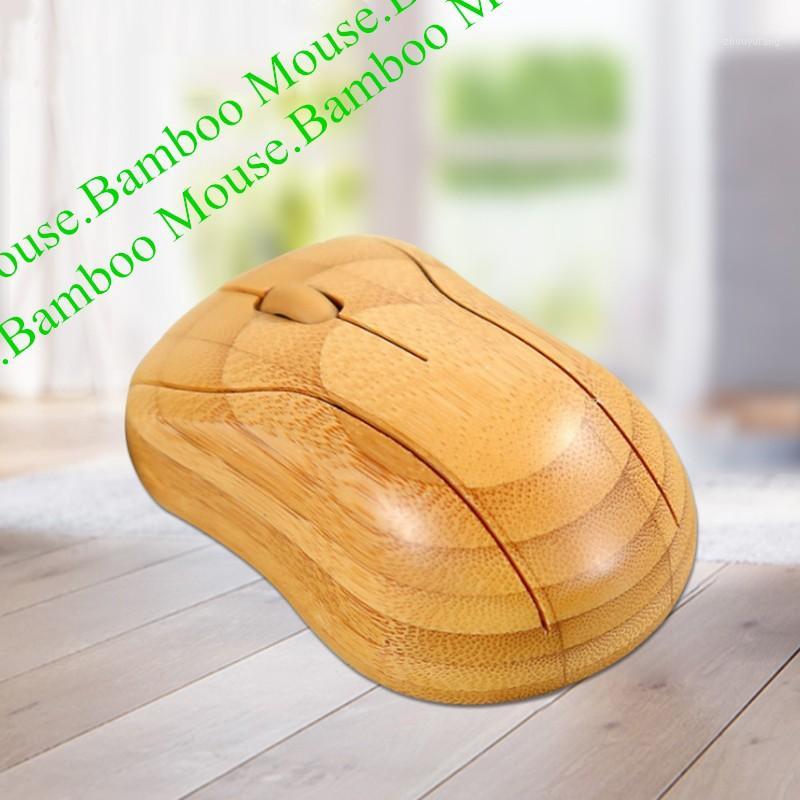 

Bamboo mouse Wireless 2.4g 1600DPI Optical silent mute Gaming Mice for Mac Laptop computer PC notebook Novelty gifts 2020 newest1