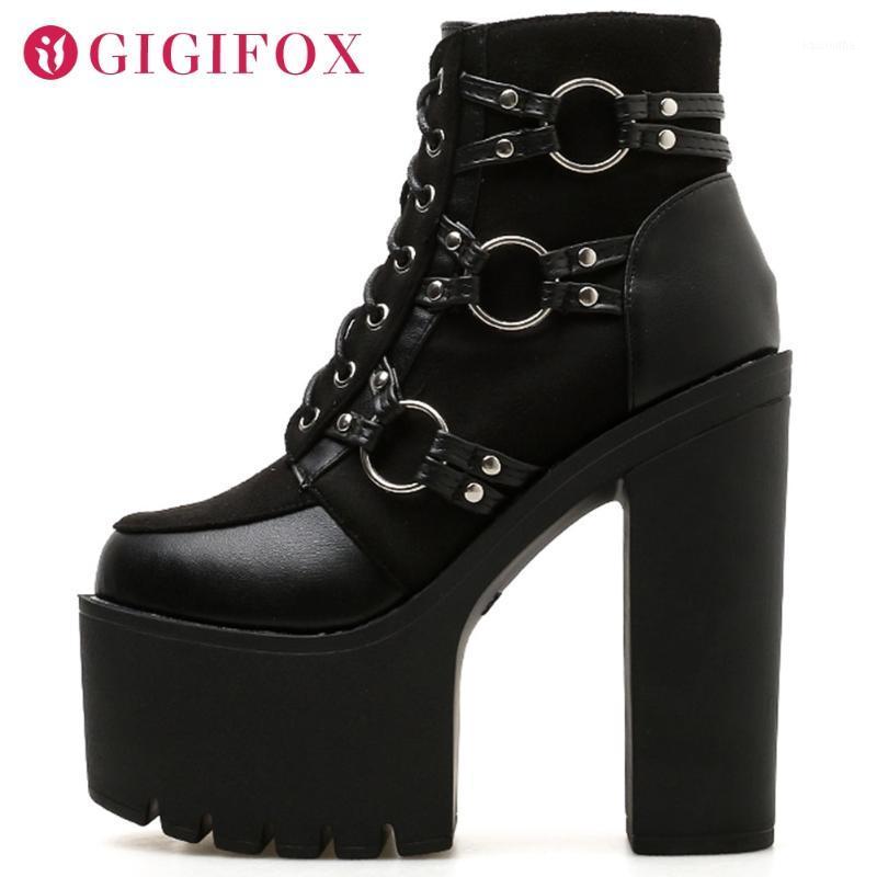 

Brand New 2021 Spring Fashion Motorcycle Boots Women Platform Heels Casual Shoes Lacing Round Toe Shoes Ladies Autumn Boot Black1, Black