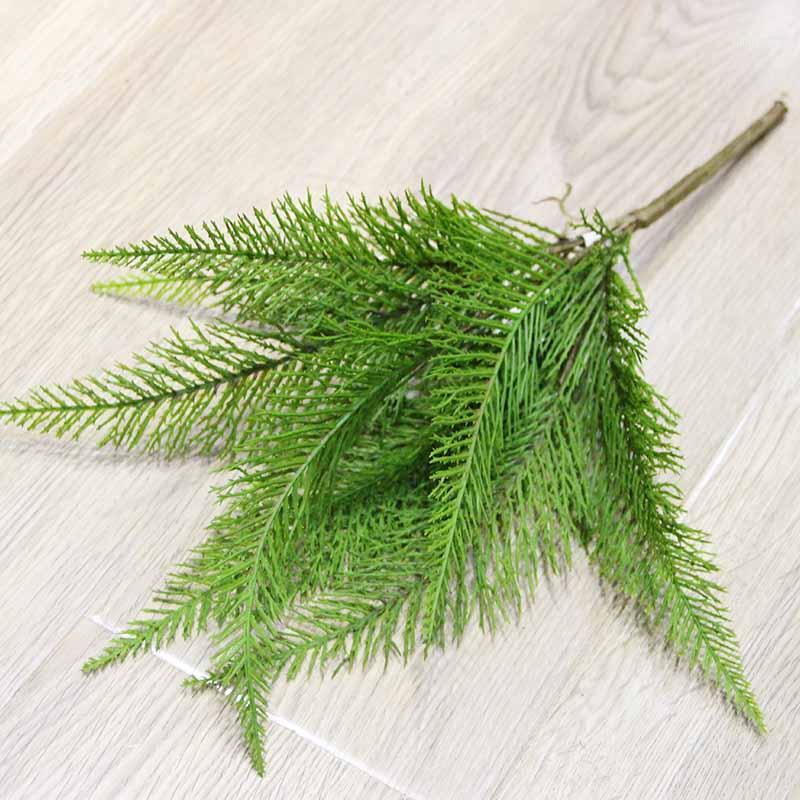 

Artificial plastic plant green pine branches wedding family party decorations DIY Christmas holiday decorations wholesale1