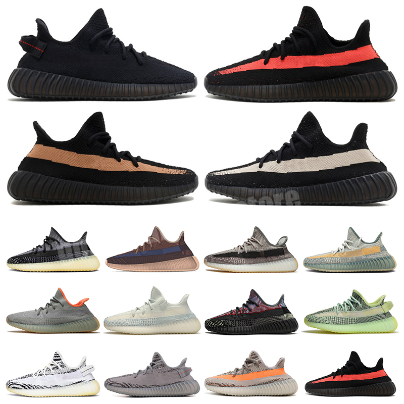 

kanye men women running shoes trainers Carbon Cinder Zebra Static black Yecheil Reflective Beluga Natural mens outdoor sneakers shoes, Color 27