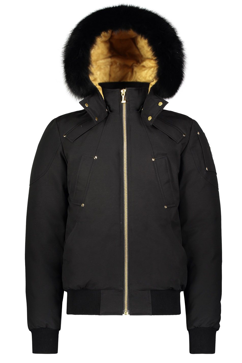 

new style Winter Men Casual Little rapid Down Jacket Coats Mens moose Outdoor Warm Man Coat Outwear Jackets Parkas canada knuckles Doudoune, Black-black fur
