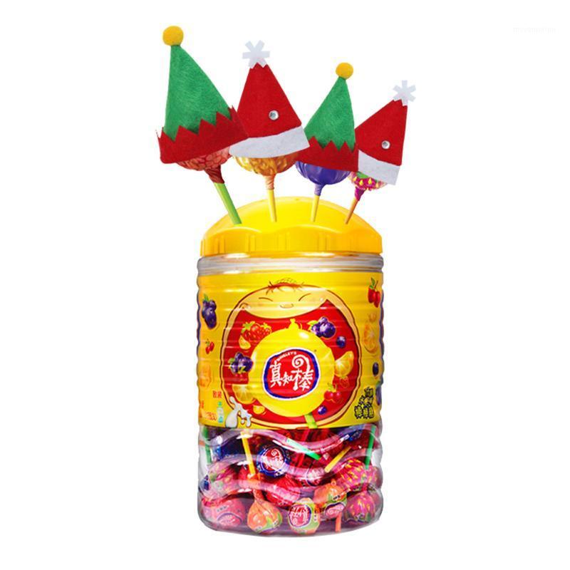 

10pcs Small Mini Lollipop Christmas Hat Candy Santa Claus Cap Party Decoration New DIY Funny Christmas Mini Hats1