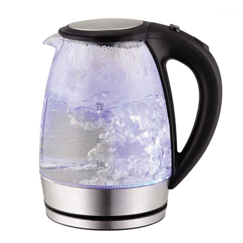 

2L Electric Glass Kettle 2000W Fast Boiling Coffee Pot with Blue LED Light Hot Water Heater1