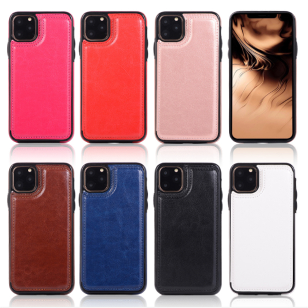 

For iPhone Xs Max Xr S10 Lite 9 8 Plus Wallet Case PU Leather Cell Phone Back Case Cover with Credit Card Slots, Message color