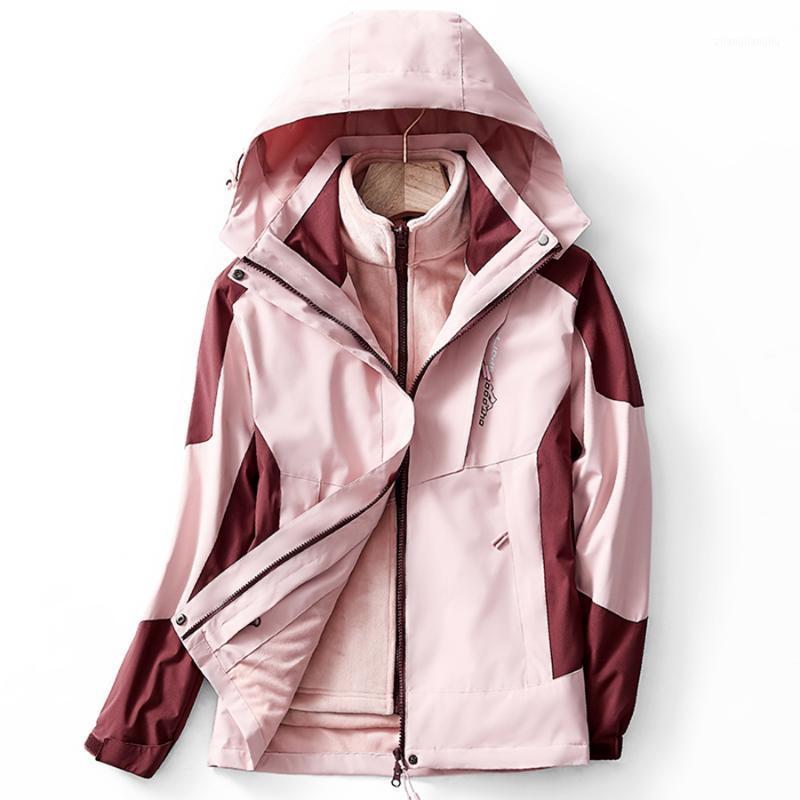 

Women Winter Hiking Jacket Men Outdoor Waterproof Tactical Ski Hunting Clothes Chaquetas Hombre Windbreaker Jacket BD50HJ1, Women 2