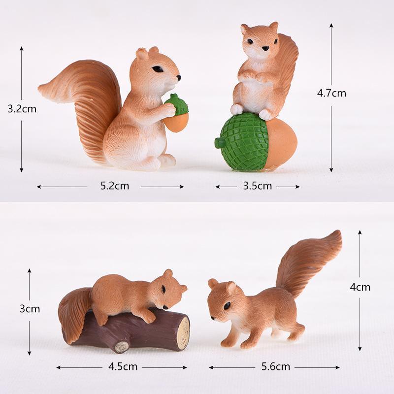 

56mm X 40mm - 45mm X 30mm, 1 Piece PVC Ornaments Decorations Squirrel Animal Desktop Grey And Yellow Cute Little Hamster1