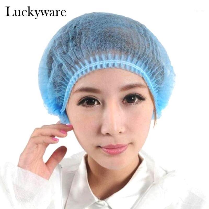 

10Pcs Multi-function Caps Dustproof Disposable Lightweight Non-woven fabric Elastic Hair Protector Hat Unisex Home Bathroom1