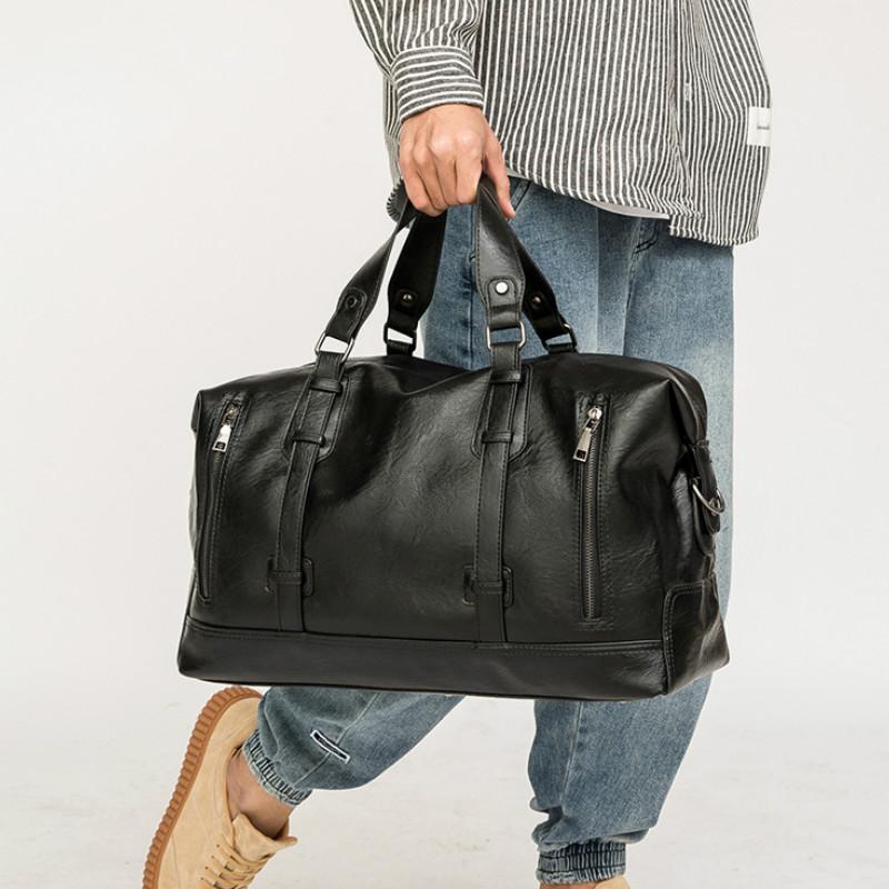 

Tidog Korean version of large-capacity portable slung shoulder travel bag, Black