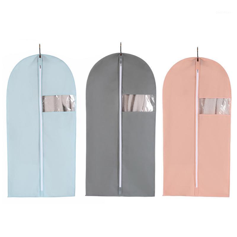 

Hanging Suit Bags Storage Travel with Clear Window Jacket Skirt Shirt Coat Anti-Moth Breathable Clothing Protector Cover1