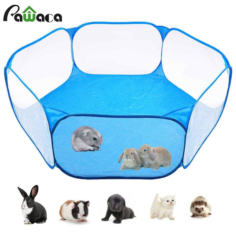 

Pet Playpen Portable Open Indoor / Outdoor Small Animal Cage Game Playground Fence for Hamster Chinchillas And Guinea- Pigs