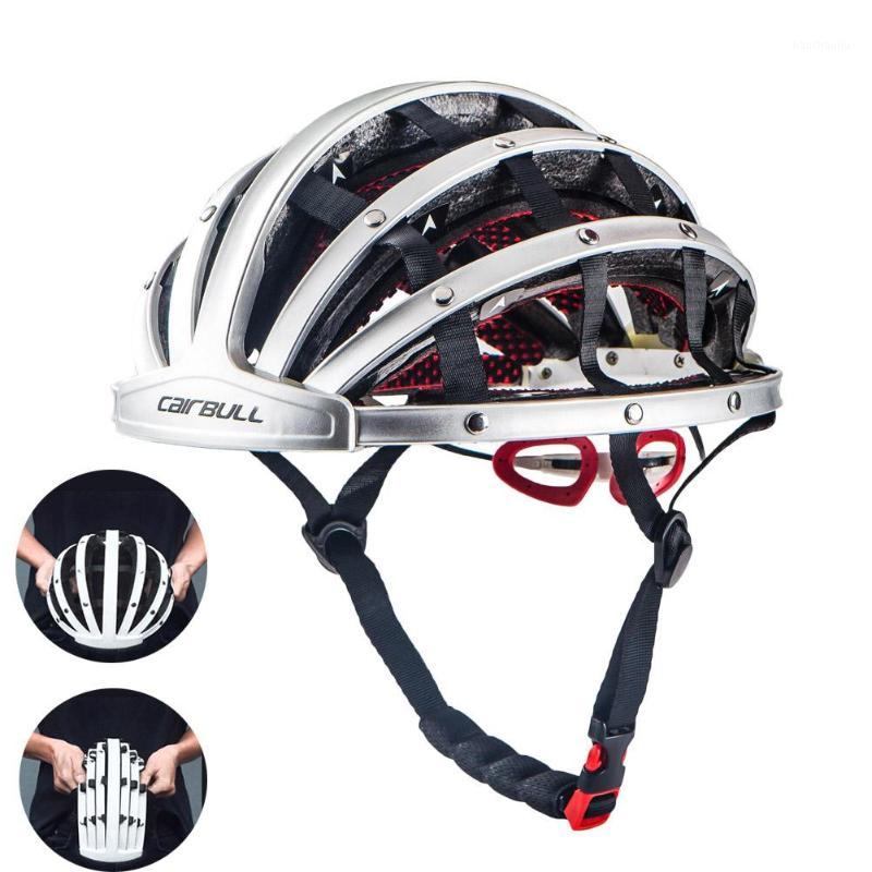 

adult Ultralight Portable Cycling Helmet MTB Road Bike unisex Folding Helmet City Bike Safety Leisure 56-62CM1, Black