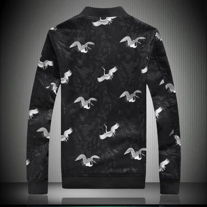 

2020 New Autumn Men Bomber Jacket Fashion Stand Collar Casual Zipper Jacket Streetwear Loose Fit Male Outwear Plus Size -5XL