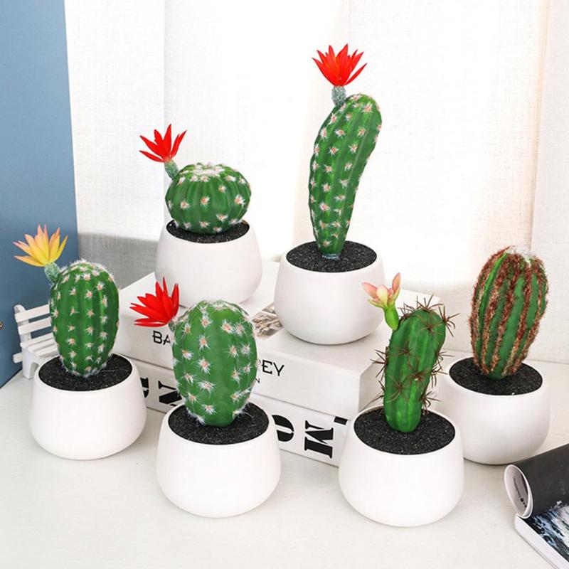 

Cute Artificial Fake Succulents Cactus Plant Bonsai Home Garden Landscape Decoration