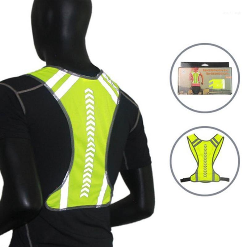 

2020 Men Women Outdoor Cycling Reflective Safety Protective Vest Motocycle Harness Night Running Vest Outdoor Running Vests1, As picture