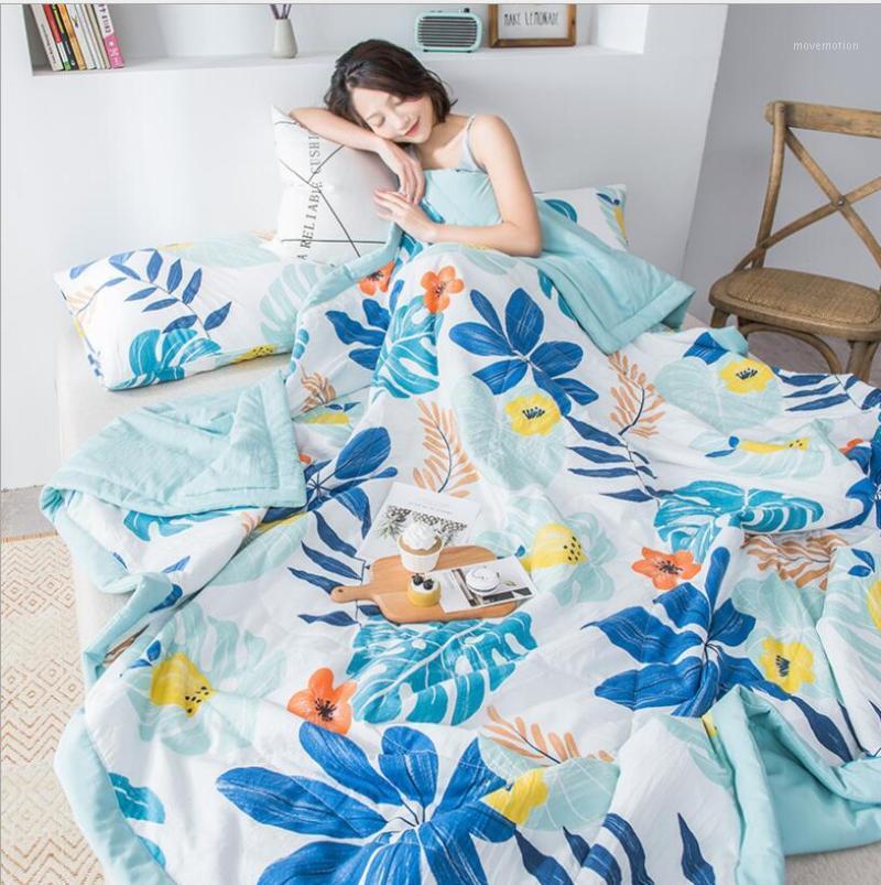 

Plaid Air Conditioning Throw Blanket Summer Cotton Thin Blankets for Beds Office Sofa Towel Quilt Good Quality Tv Blanket1, Gold