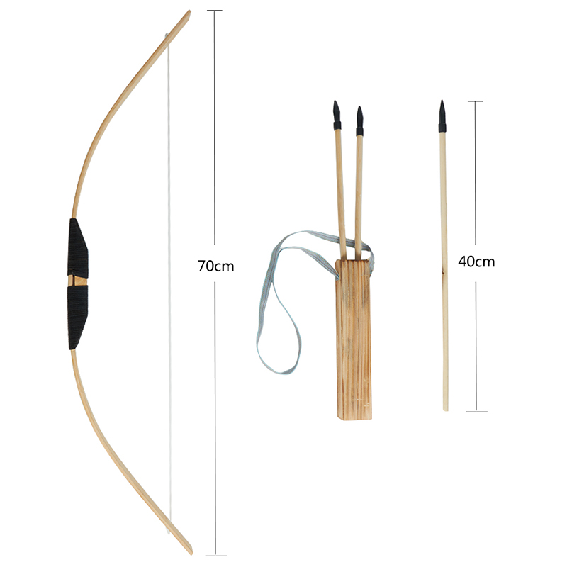

Cheap Archery Toy shooting bow equipment Handmade traditional wooden bow and arrow set toy for kids hunting