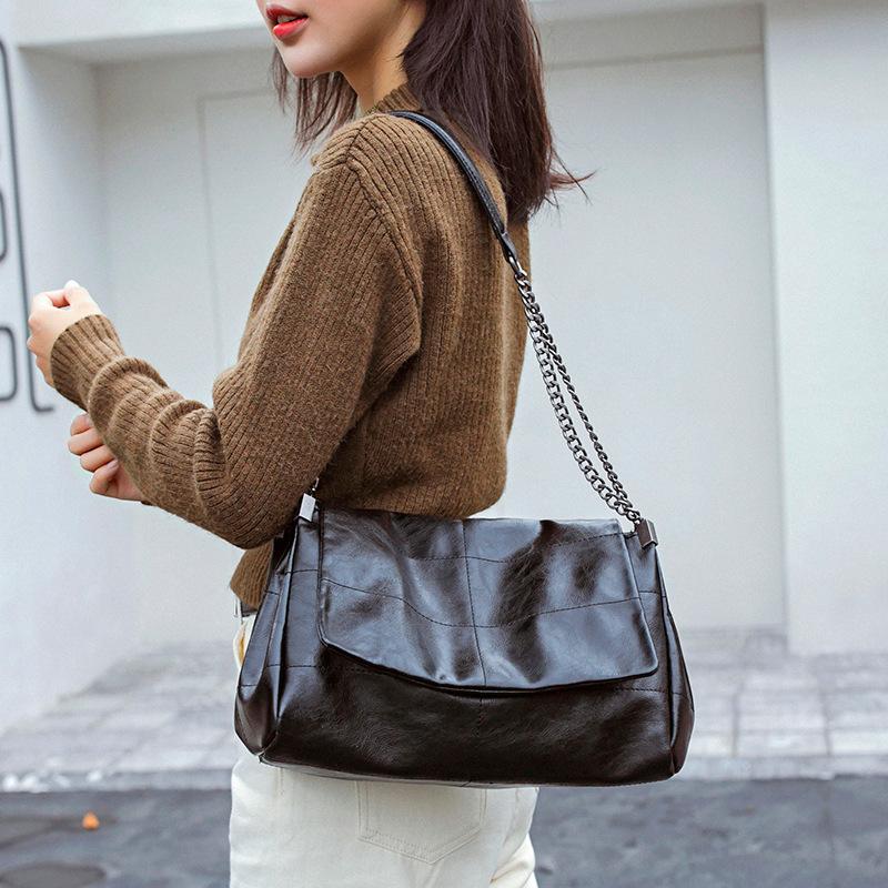 

Women's Bags Bag Women's Large Capacity New Bag Fashion Net Red Vagrant Shoulder Portable Handbags, Black