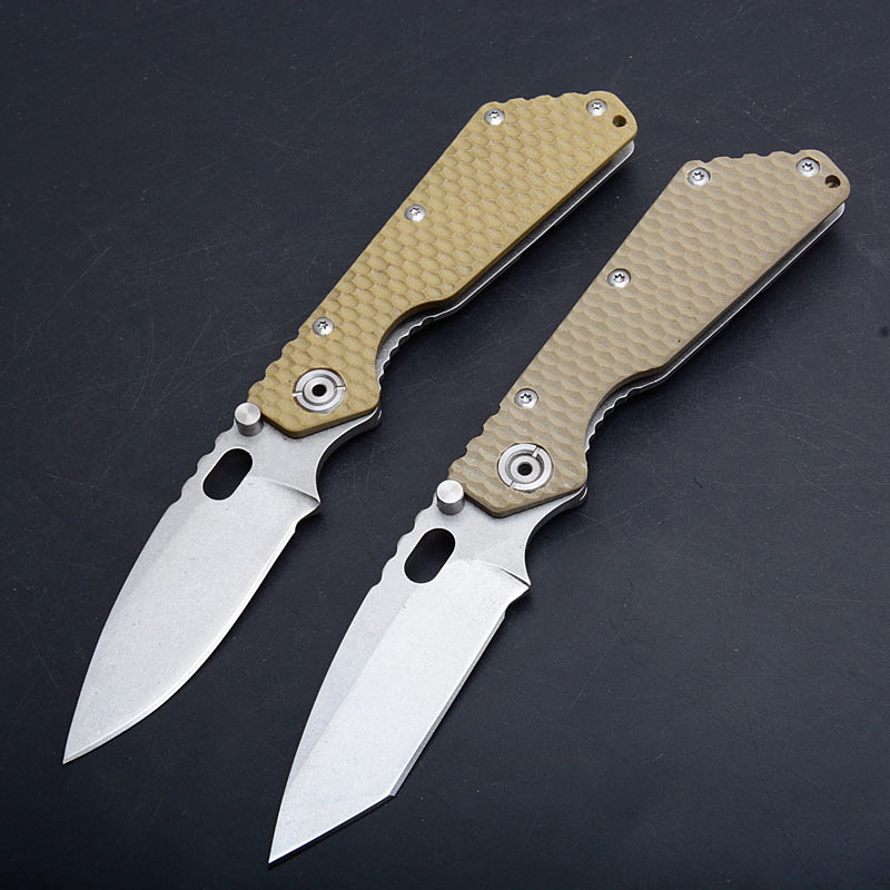 

Top Quality Pocket Folding knife 8Cr13Mov Stone wash Tanto/Drop Point Blade Stainless Steel + G10 Handle Outdoor EDC Rescue knives
