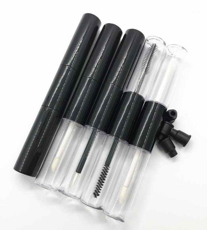 

New 8ml*2 Mascara Eyeliner tubes Double sides Black Empty revitalash Eyelash Bottles Lip gloss tube DIY make up cosmetic packing1