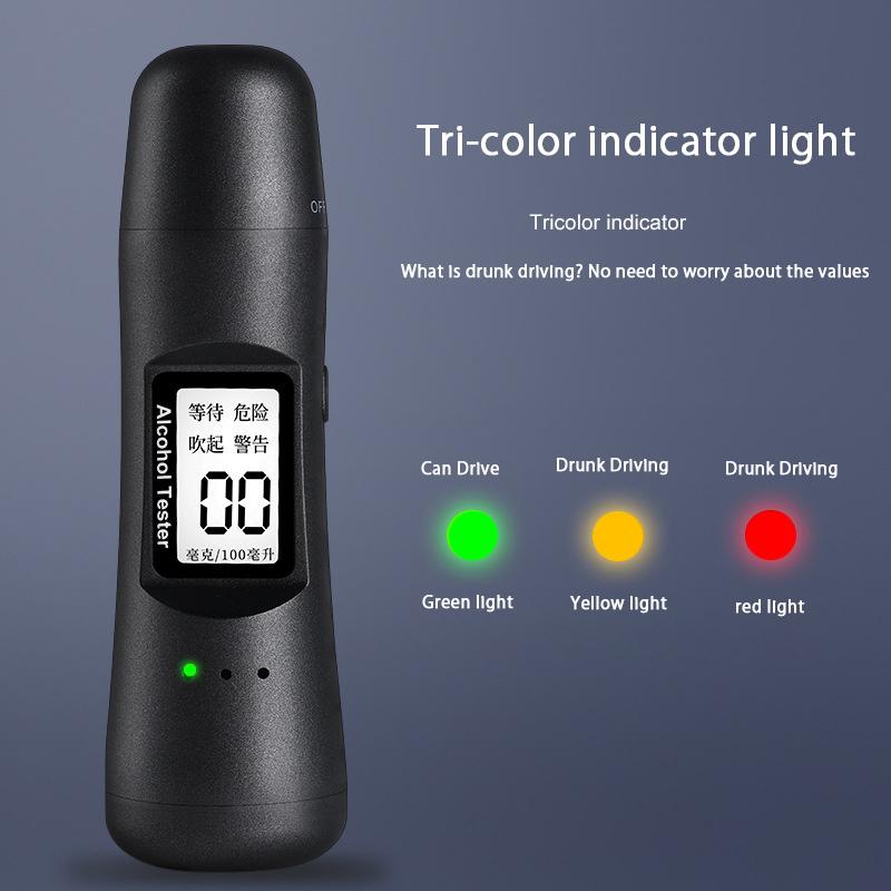 

2021 newest breath alcohol tester professional Breathalyzer With LCD Screen Digital Alcohol Detector Powered By USB Charger