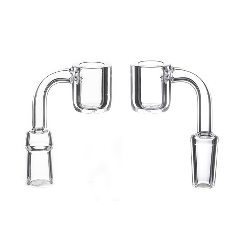 

4mm thick flat top banger domeless quartz nail 10mm 14mm 18mm male female 90 Degrees 100% real Quartz Banger Nails dhl shipping