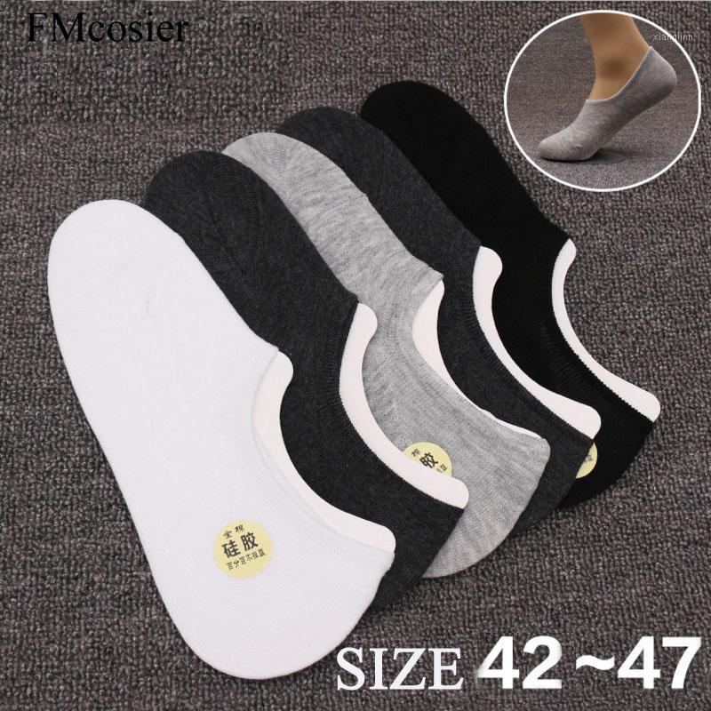 

8 Pair Summer Cotton Meias Sokken Ankle Boat Calcetines invisibles Hombre Low Cut Sock No Show Socks Mens Big Plus size 45 46 471, Black