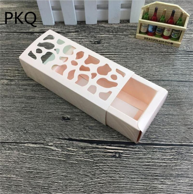 

10pcs Pink Cardboard Paper Macaroon Box Small Hollow Candy Cookies Chocolate Drawer Box For Baby Shower Wedding Party Supply1