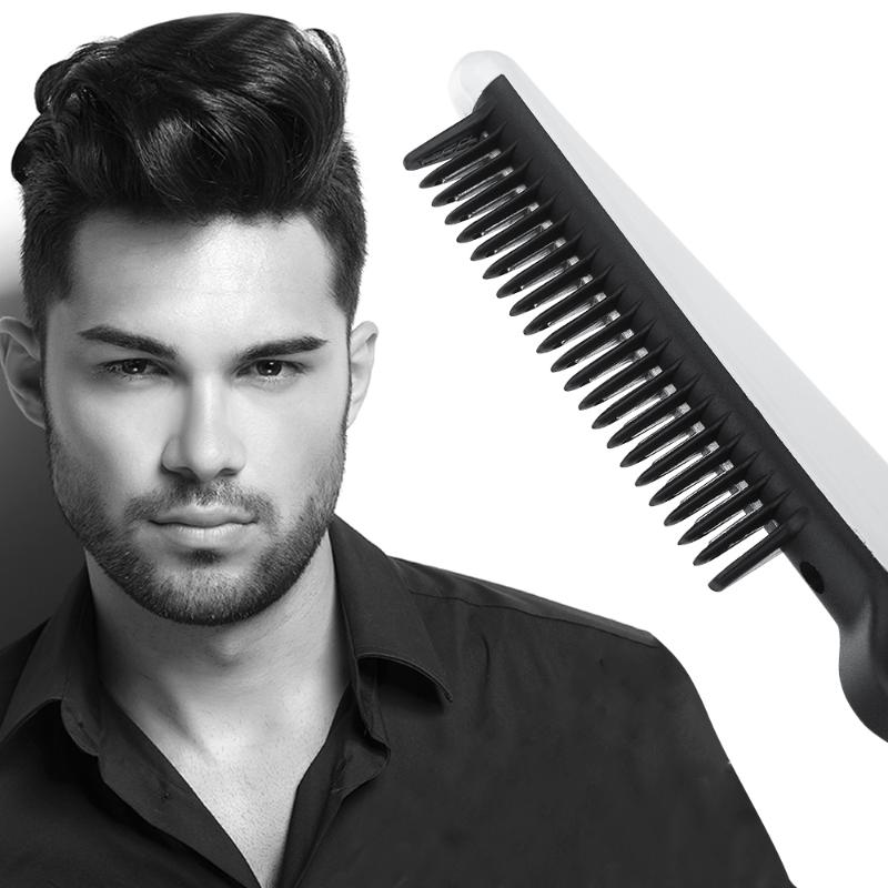 

3 in 1 Multifunctional Hair Comb Brush Beard Straightener Hair Straighten Straightening Comb Curler Quick Styler