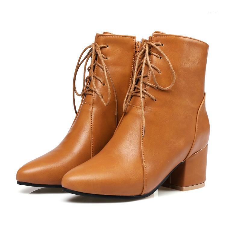 

Women's Rubber Boots Shoes Winter Footwear Round Toe Boots-Women Zipper Rain Large Size Autumn Low 2020 Ladies Mid-Calf1