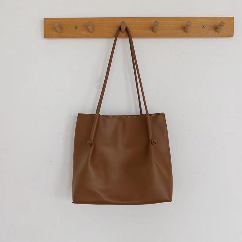 

Women's Bag Large Capacity Soft Tote Bags For Women Designer Shopper Female Shoulder Bags PU Leather Women Handbags Whole Sale, Beige