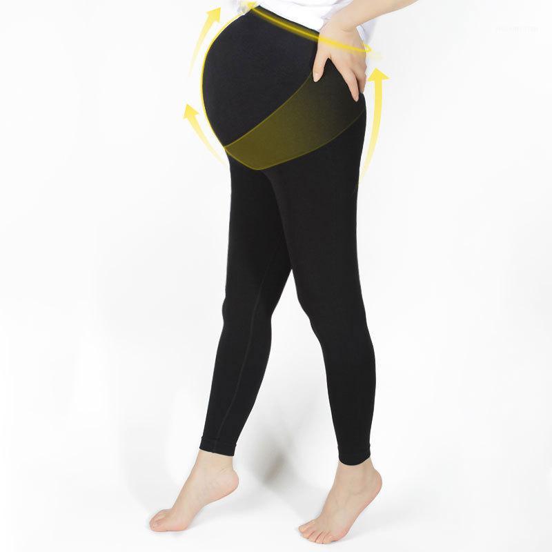 

2020 Autumn Trousers Stretch Leggings for pregnant women spring pregnancy pants pantalones maternales P08021, Black