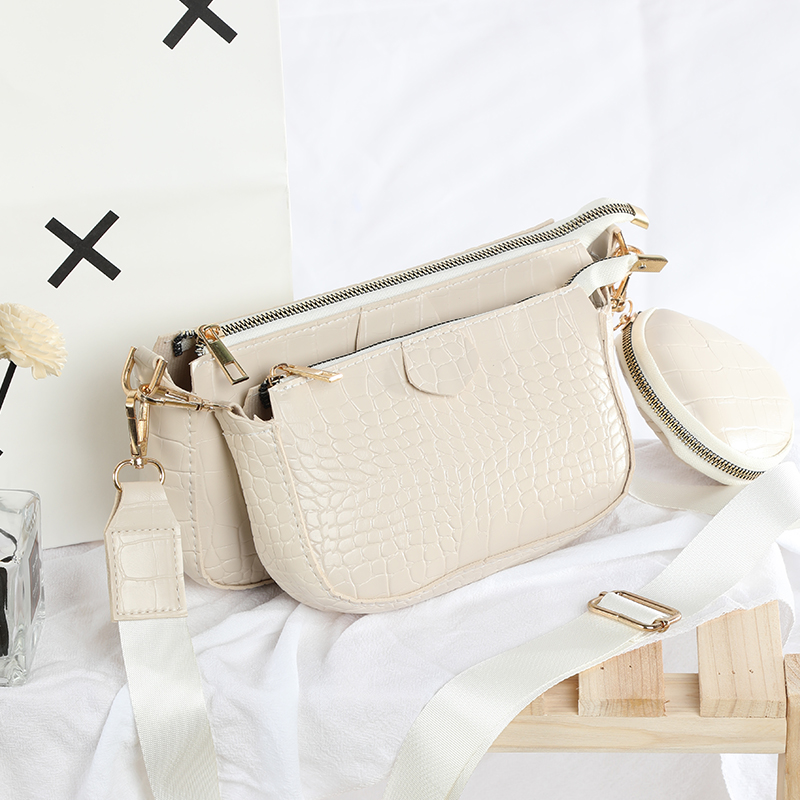 

hbp solid soft leather crocodile pattern women shoulder handbags and purse bag alligator pattern women leather handbags model 024